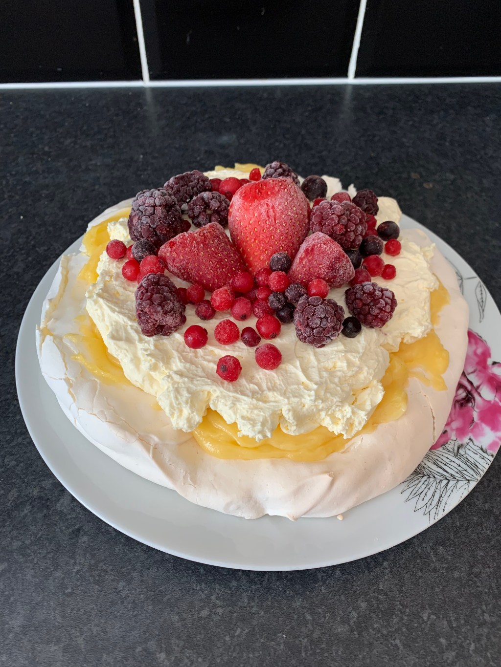 Summer Berry Pavlova with Lemon&nbsp;Curd