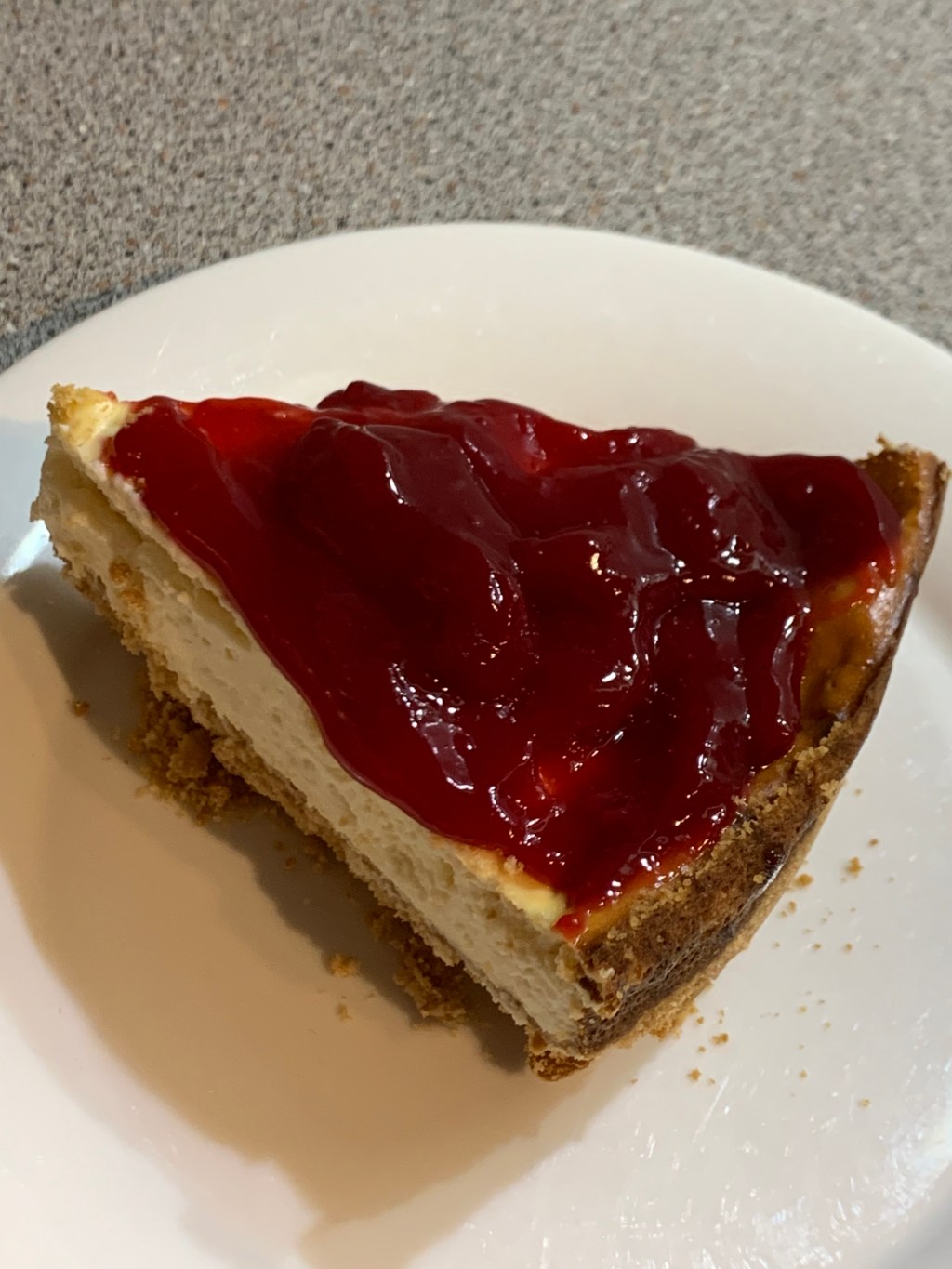 Key Lime Pie with a raspberry&nbsp;topping: